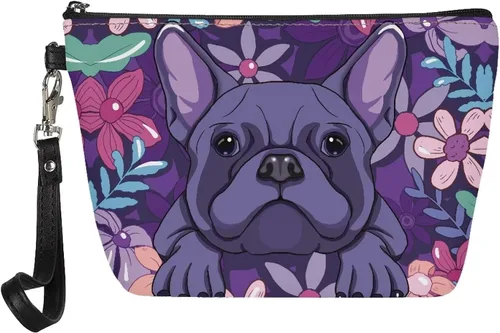 Miniatura 8 de HUGS IDEA Bolso animal del maquillaje de la impresión de la moda de las mujeres de la PU de, Negro (Dachshund), Chico