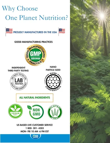 Miniatura 5 de One Planet Nutrition Nano Curcumina 500 mg cápsulas vegetales (240 porciones), tamaño familiar, nano para alta absorción, apoya la salud