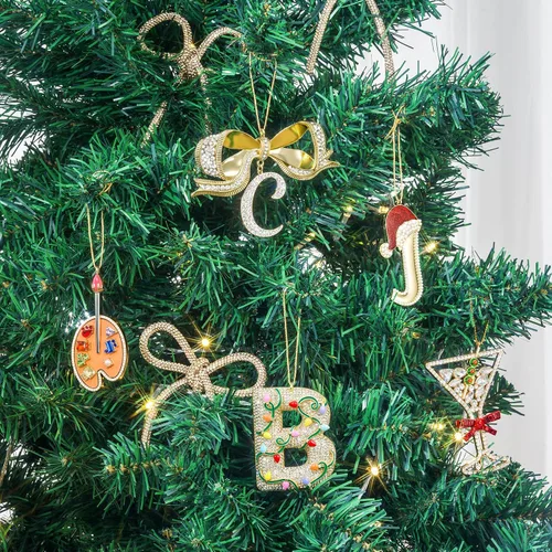 Miniatura 3 de Adornos de artista de Navidad, decoraciones de árbol de Navidad, paleta de dibujo de artista, regalos de recuerdo colgantes para hermanas, mamá