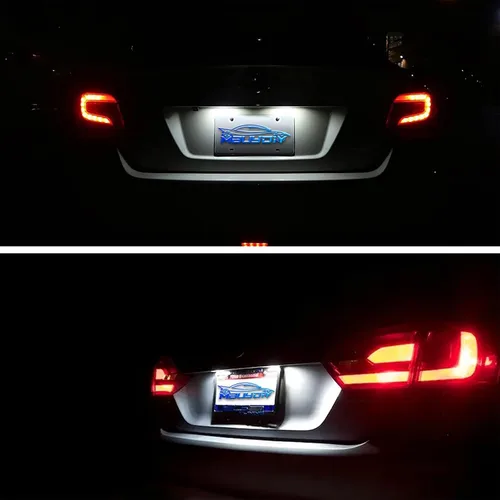 Miniatura 5 de Conjunto de lámpara LED para placa de matrícula compatible con Grand Cherokee WK 6000K 2014-2021, color blanco, paquete de 2