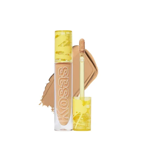 Miniatura 23 de Kosas Revealer Corrector - Maquillaje de cobertura media con ácido hialurónico, oculta las ojeras debajo de los ojos, manchas oscuras e Tono 6.8 W