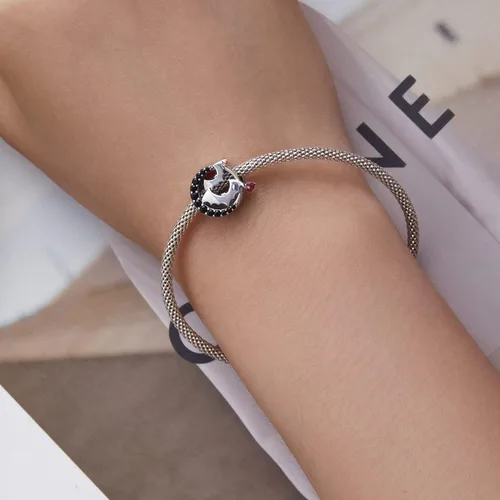 Miniatura 93 de Abalorios de plata de ley para pulseras, collares, familia para siempre, circonita cúbica, regalo de joyería para mujeres