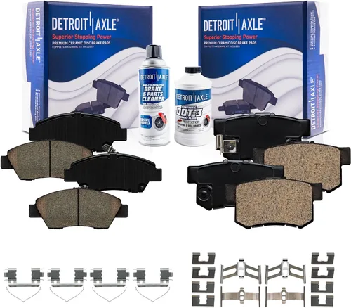 Miniatura 128 de Detroit Axle - Pastillas de Freno Delantero para Mercedes- Benz C230 C250 C300 SLK250, Pastillas de Freno Cerámica w/Reemplazo de Hardware