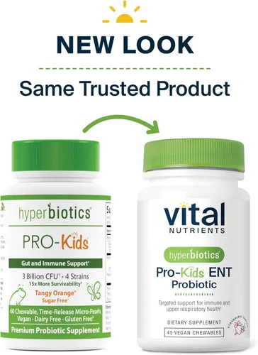 Miniatura 9 de PRO-Kids ENT: probióticos orales para niños (masticables y sin azúcar) - formulados de forma única para la salud de la nariz, la garganta y oído