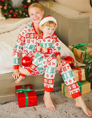 Miniatura 74 de VAENAIT BABY Infant Toddler Kids Adult Couple Family Matching Women Men Christmas Pjs Xmas Holiday Buffalo Plaid Pajama Set
