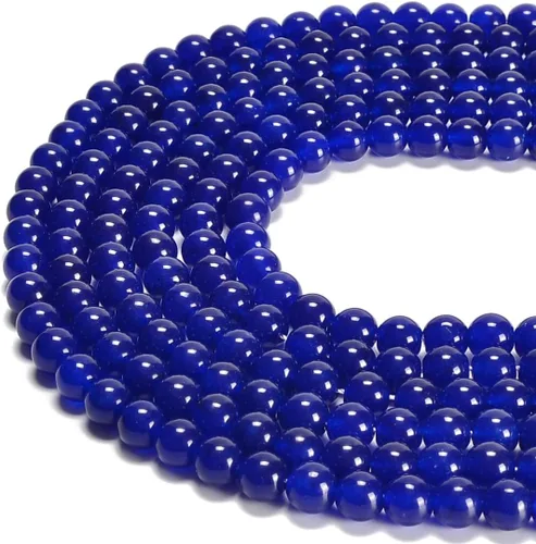 Miniatura 20 de Cuentas sueltas de rodonita teñida de jade de 10mm, redondas y suaves, de gematone natural para joyería y manualidades, 1 cadena de 15 pulgadas Jade