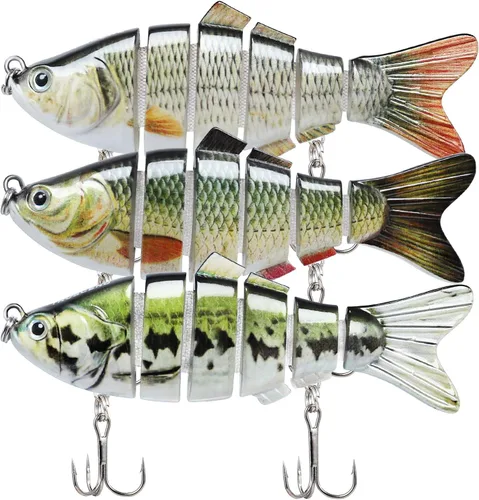 TRUSCEND Swimmax - Señuelos de pesca realistas para agua salada y agua dulce, para trucha lucioperca, lucio, salmón azul, cebo, pesca de lubina,