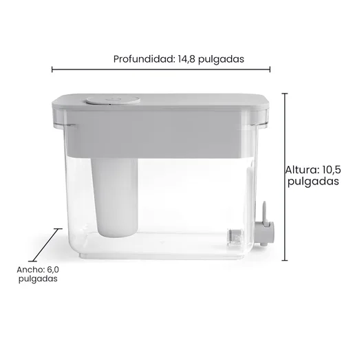 Miniatura 10 de Culligan con tecnología ZeroWater - Dispensador de filtro de agua de 32 tazas – Incluye filtro de agua avanzado de 5 etapas, certificado
