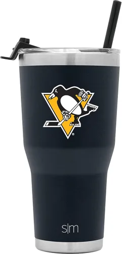 Miniatura 29 de Simple Modern Vaso Cruiser Cruiser con licencia oficial de la NHL Arizona Coyote de 30 onzas, taza de viaje aislada con tapa abatible y popote