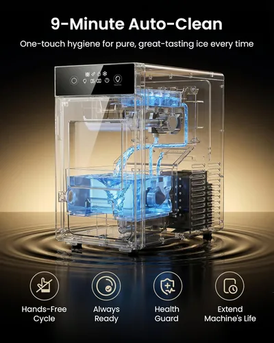 Miniatura 5 de Máquina de bolas de hielo de 2.4 pulgadas, 50 piezas/24 horas, 2 piezas en 60 minutos, máquina de hielo de esfera de cristal de fusión lenta