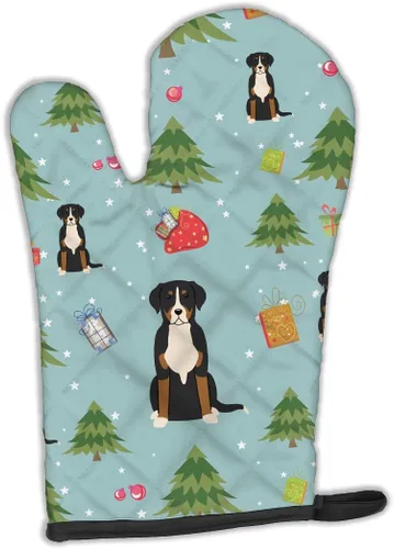 Miniatura 367 de Caroline's Treasures BB2732OVMT Dog House Collection Border Collie - Guante de horno grueso resistente al calor para sartenes calientes y horno