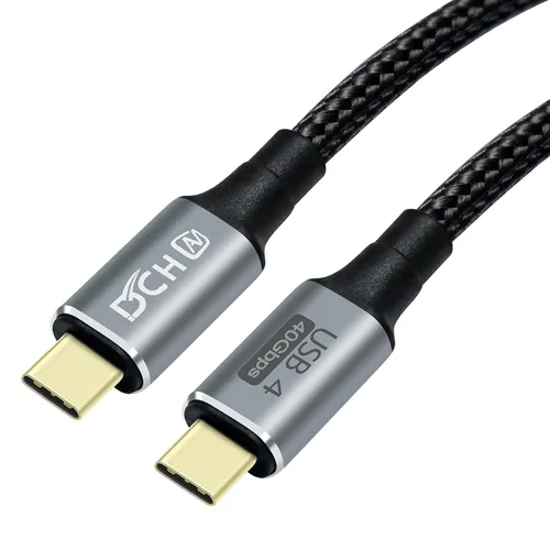 Miniatura 6 de DCHAV Cable USB 4 USB C a USB C 8K HD Display Video 40 Gbps Transferencia de datos 100W Cable de carga rápida USB4 tipo C a tipo C Cable trenzado