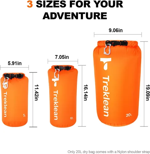 Miniatura 5 de Bolsa seca, impermeable flotante y ligera, bolsa seca enrollable que mantiene el equipo seco, para kayak, rafting, canotaje, natación, campamento