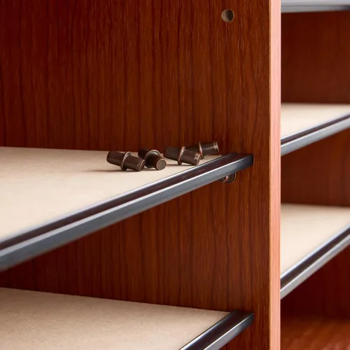 Miniatura 5 de Safco - Organizador de literatura, 12 compartimentos, buzón para oficina y aula con estantes ajustables, organizador de papel y correo de madera