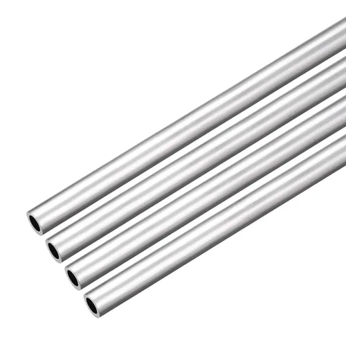 Miniatura 8 de uxcell 4 unids 6063 tubo recto redondo de aluminio sin costura 1 pies longitud 0.0975 pulgadas ID 0.39 pulgadas OD