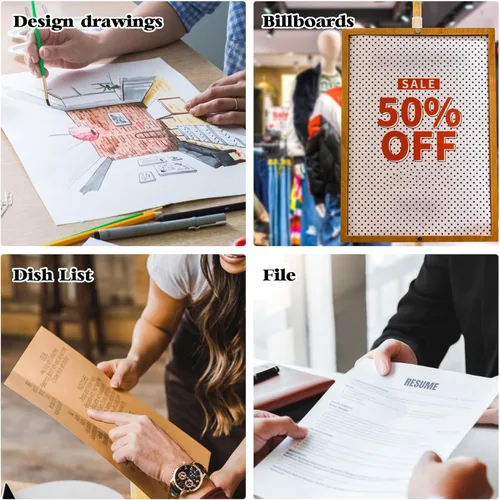 Miniatura 3 de 12 protectores de hojas de plástico duro de 8.5 x 11 pulgadas, protector de impresión rígido, fundas de papel impermeables transparentes, fundas 8.5