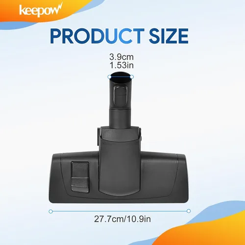 Miniatura 6 de KEEPOW 285-3 Accesorios de vacío Cabezal de cepillo compatible con Miele Compact Canister C1 Combination, cepillo clásico liso para piso