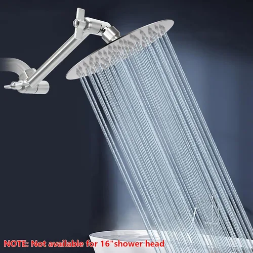 Miniatura 6 de NearMoon Brazo de ducha ajustable con conexión universal, brazo de extensión, ángulo de ajuste para mejorar la experiencia de ducha, fácil