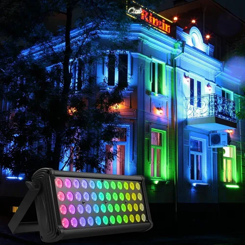 Miniatura 3 de U`King Barra de luz LED para escenario, 80 W, 48 LED, RGB Dj, barra de luces 2/8/12 DMX, reproducción automática, luz estroboscópica activada por