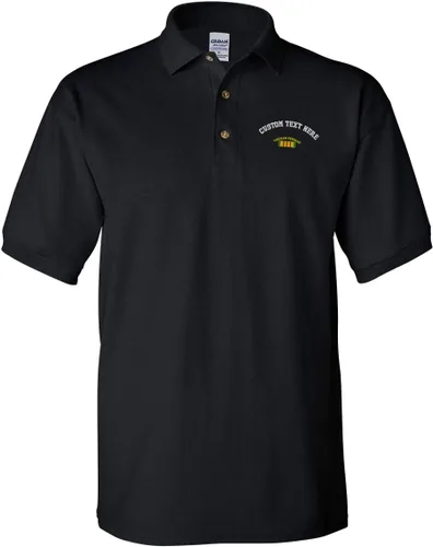 Miniatura 10 de Camisas polo personalizadas para hombres Vietnam Veterano Bandera Militar Bordado Algodón