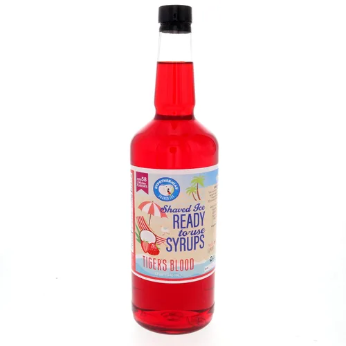 Miniatura 56 de Hypothermias Wild Cherry - Jarabe de sabores de cono de nieve hawaiano listo para usar (128 onzas líquidas), hielo afeitado, 100% azúcar de caña pura