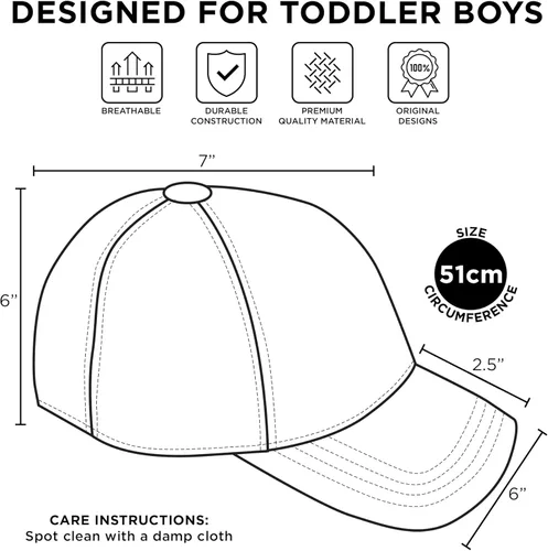 Miniatura 7 de DC Comics Baseball Cap Batman Adjustable Toddler 2-4 Or Boy Hats for Kids Ages 4-7