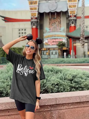 Miniatura 5 de KIDDAD Magical Shirt for Women Castle Graphic Magic Kingdom Tshirt Family Vacation Tee Short Sleeve Tops