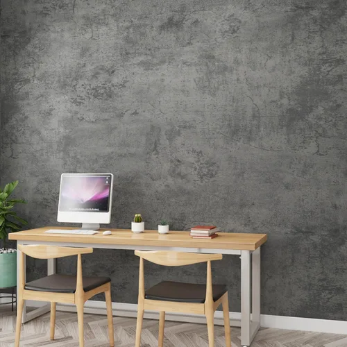 Miniatura 9 de Papel de contacto de hormigón gris mate con textura gruesa de cemento gris, papel de contacto para encimera, papel de contacto extraíble, Gris