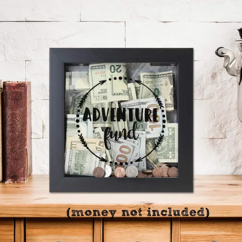 Miniatura 5 de Lawrence Frames Marco de caja de sombra negra de 8x8 Adventure Fund