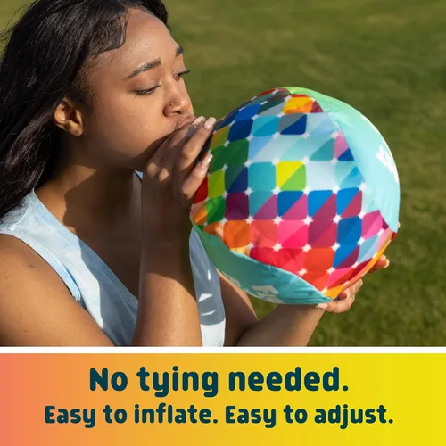Miniatura 6 de Float-A-Ball - Paquete de 2 bolas flotantes ajustables para niños, juguete reutilizable para exteriores y piscina con globos adicionales, juego