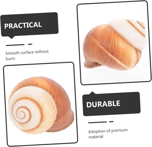 Miniatura 5 de Hemobllo 5 unidades de caracol natural Escargot para hornear diseño de aislamiento térmico para restaurantes, uso doméstico, seguro para horno