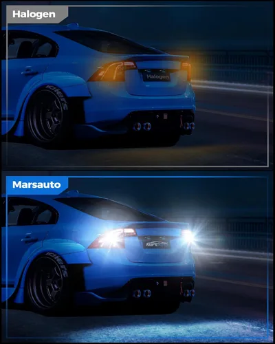 Miniatura 6 de Marsauto Bombillas LED 7440 7443, luces de marcha atrás, 300% más brillantes, 7441 7444 W21W T20, lámparas LED de repuesto para luces de freno