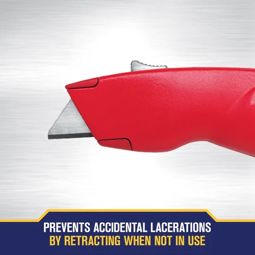 Miniatura 5 de Cúter IRWIN, autorretráctil para seguridad (2088600), rojo