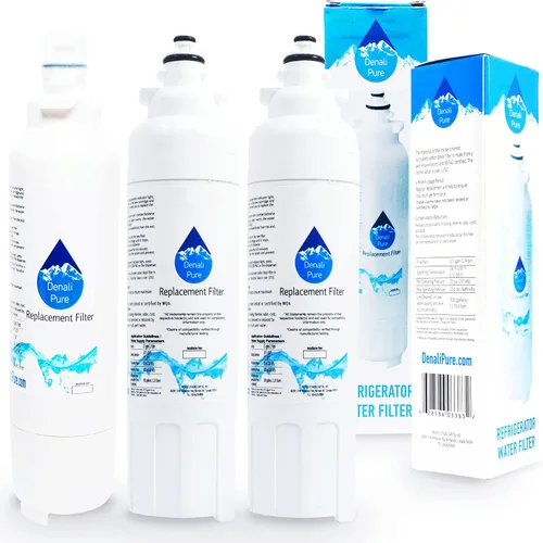 Paquete de 3 filtros de agua de repuesto para refrigerador LG LSXS26326B, compatible con LG LT800P, ADQ73613401 cartucho de filtro de agua para