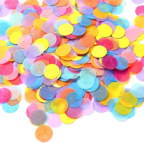Miniatura 7 de Outus Confeti redondo multicolor de 1 pulgada (3.5 oz)