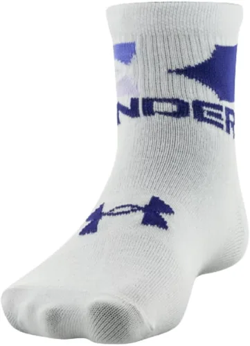 Miniatura 4 de Under Armour Girls Essential Lite - Calcetines ligeros para cuarto de galón, paquete de 6