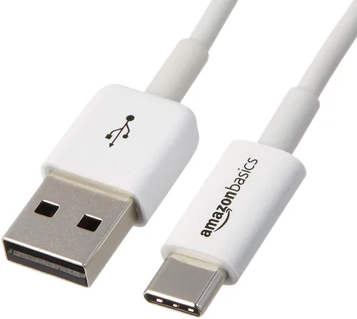 Amazon Basics Cable de carga rápida USB-C a USB-A 2.0, velocidad de 480 Mbps, certificado USB-IF, para Apple iPhone 16/15, iPad, Samsung Galaxy,