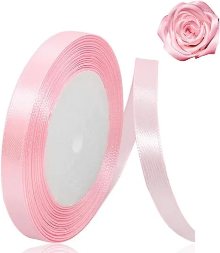 Miniatura 25 de Cinta beige de 1-1/2 pulgadas x 25 yardas, cinta de satén marfil de tela de color sólido para manualidades, coronas, fiesta de boda, Navidad, lazos