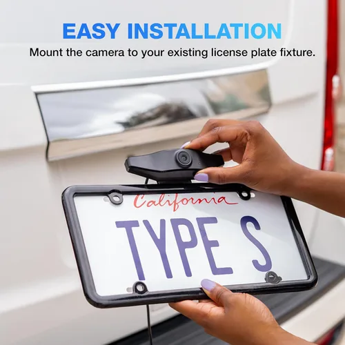 Miniatura 5 de TYPE S TOURING ITEMS Cámaras de respaldo con conexión de cable, monitor HD de 1080p, gran angular de 120 grados, impermeable