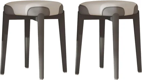 Miniatura 12 de Sillas de comedor de madera maciza, silla de cocina apilable, sillas de comedor, silla acolchada Simplicity, estructura de mortaja y espiga para Gris