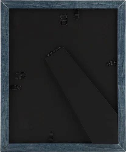 Miniatura 3 de Frametory, Portarretratos de 8 x 10 pulgadas con paspartú para fotos de 5 x 7, para pared y mesa (color azul, paquete de 2)
