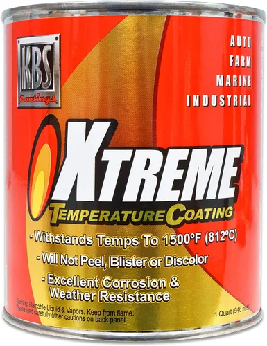 Miniatura 20 de KBS Coatings - Recubrimiento de temperatura Xtreme, color negro azabache , Acero inoxidable
