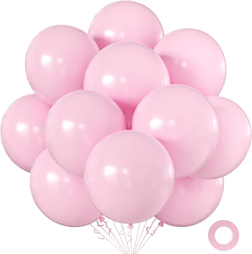 Miniatura 20 de KALOR Globos color morado ceniza de 18 pulgadas, 10 globos de látex mate, globos redondos grandes para bodas, baby shower, fiestas de cumpleaños