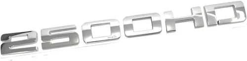 Miniatura 2 de Emblema de Placa 2500 HD 2-PC Plateado - Juego de 2 Emblemas de Reemplazo para Silverado Sierra (Cromo)