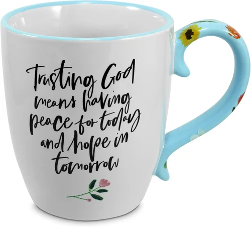 Miniatura 2 de Lighthouse Christian Products Taza de café de cerámica Peace For Today de 19 onzas