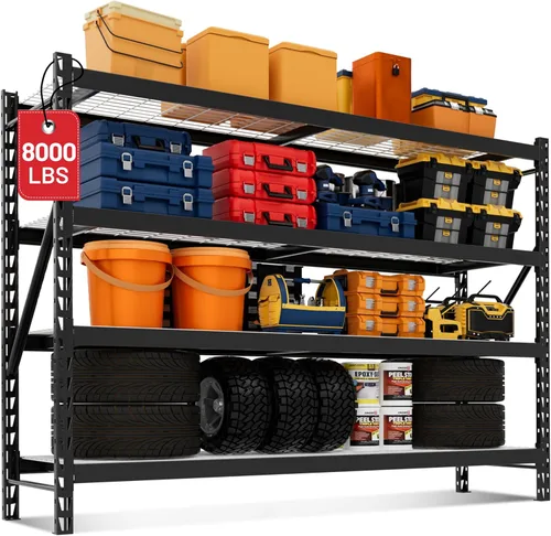 Miniatura 14 de WORKPRO Estantería de almacenamiento de metal de 5 niveles, 36 pulgadas de ancho x 18 pulgadas de profundidad x 72 pulgadas de alto, estante