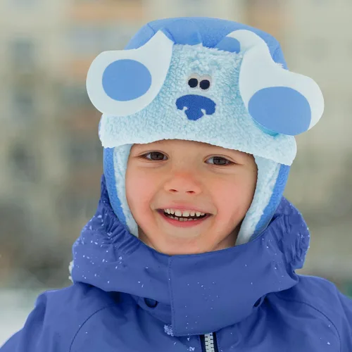 Miniatura 2 de Nickelodeon Juego de gorro y manoplas de invierno para niños, gorro Blue's Clues para niños de 2 a 4 años