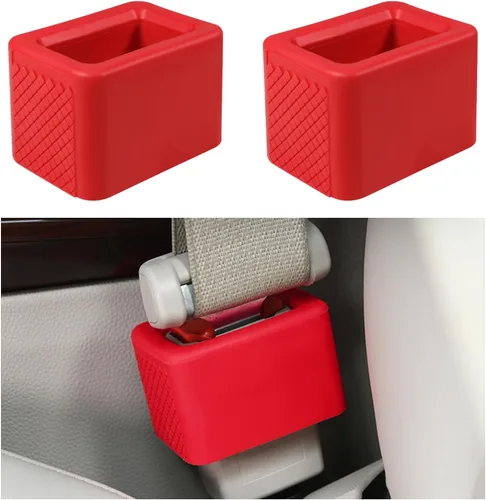 Miniatura 8 de 2 soportes para hebilla de cinturón de seguridad, hebilla de silicona para cinturón de seguridad para un fácil acceso, el fijador de hebilla