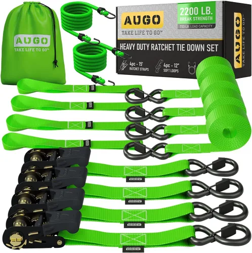 Miniatura 8 de Correas para movimiento de electrodomésticos, césped, equipos de carga, motocicletas. 500 de capacidad de carga y 1500 libras de resistencia a