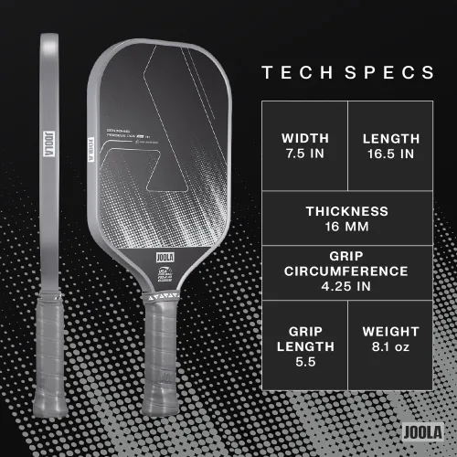 Miniatura 5 de JOOLA Ben Johns CAS 16mm Carbon Fiber Pickleball Paddle - CAS Surface Tech - Control & Power Paddle - USAP Approved - Aero Curve - Feel-Tec Pure